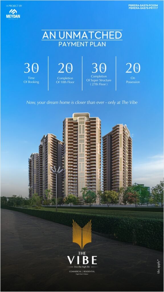 THE VIBE , ZIRAKPUR in Chandigarh-Ambala Highway ,Zirakpur for Sale | MohaliInvest