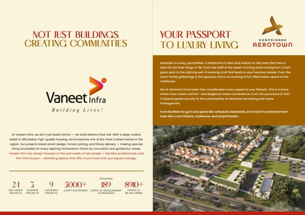 Vaneet Infra Chandigarh Aerotown , Sector 15, Dera Bassi in Sector 15, Dera Bassi , PR 11 ROAD for Sale | MohaliInvest