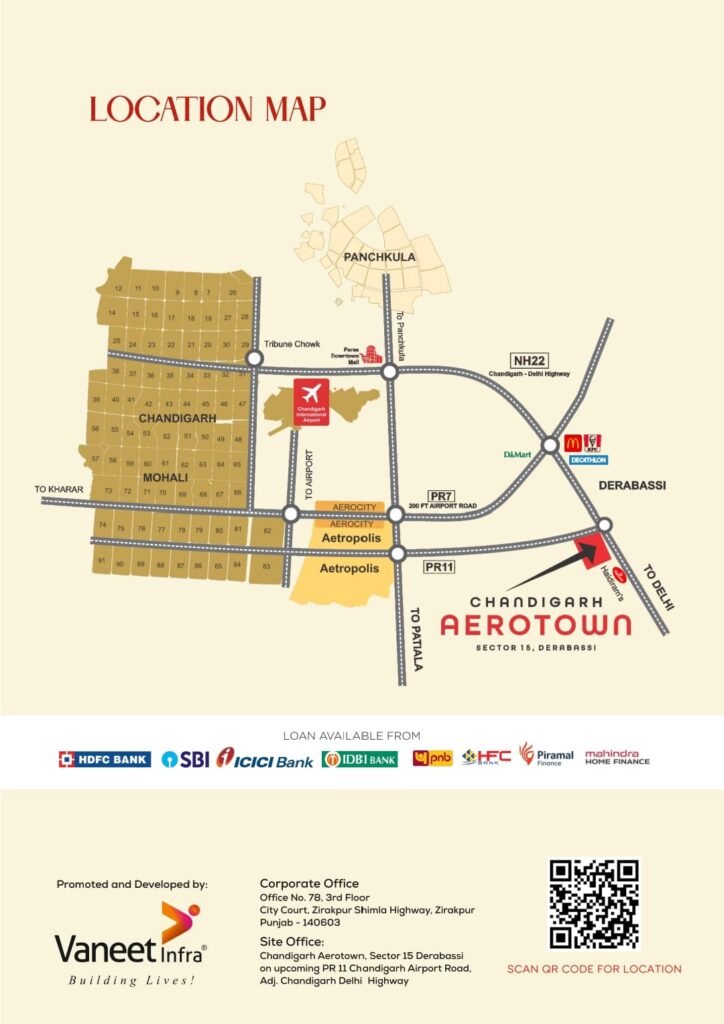Vaneet Infra Chandigarh Aerotown , Sector 15, Dera Bassi in Sector 15, Dera Bassi , PR 11 ROAD for Sale | MohaliInvest